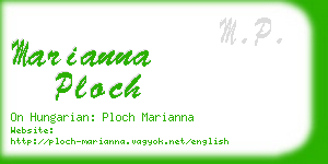 marianna ploch business card